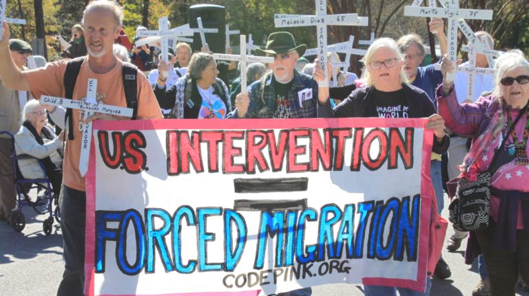 US intervention = forced migration