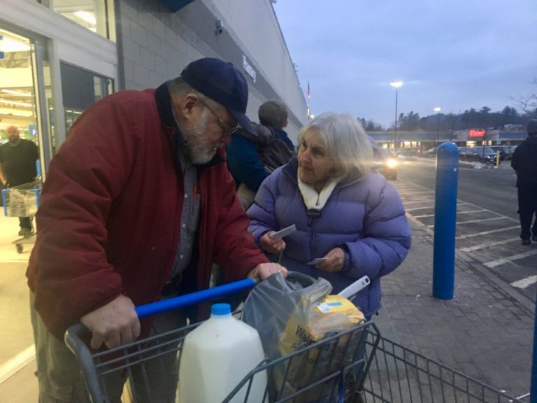 MAPA's Anne Burns canvassing for Bernie in New Hampshire