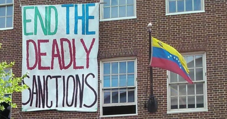 U.S. sanctions against Venezuela have already killed 40,000 people between 2017 and 2018, according to a report by Mark Weisbrot and Columbia University’s Jeffrey Sachs. (Photo: Courtesy of the authors)