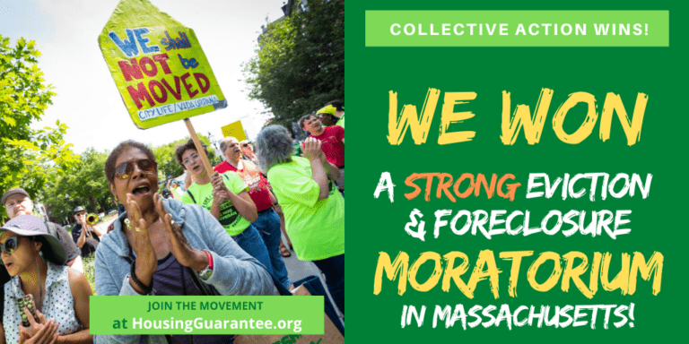 We Won an Eviction & Foreclosure Moratorium