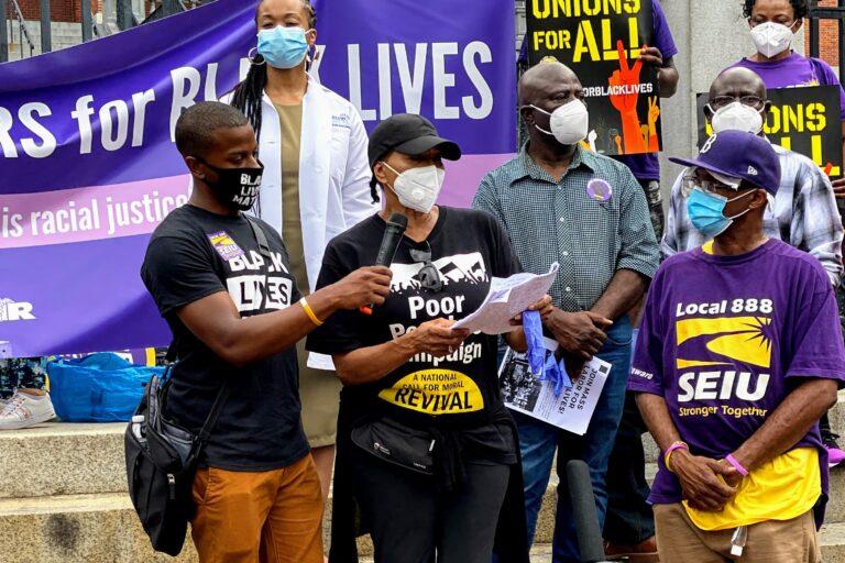 Savina Martin at Strike for Black Lives, July 20, 2020