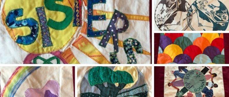 Clamshell Quilts made by members of "Sisters of Silkwood"