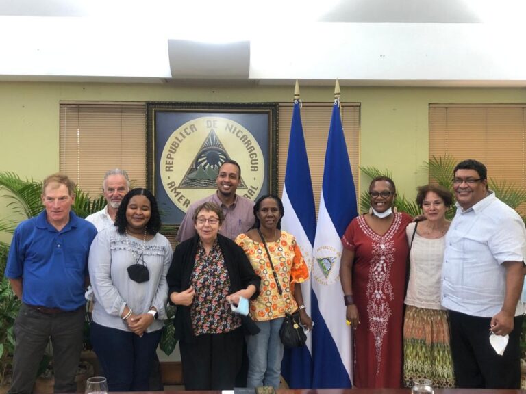 US/Canadian delegation to Nicaragua visits the Foreign Ministry, October 2021