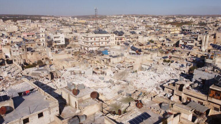 Massive devastation caused by the earthquake that struck Syria and Turkey, leaving tens of thousands dead and injured. Aleppo, Syria February 8, 2023. Photo: Mohammad Bash/Shutterstock