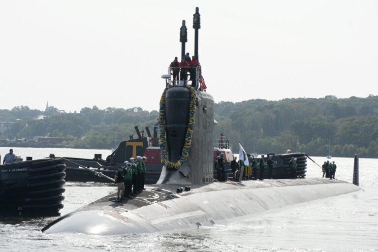 Australia agreed to purchase four Virginia-class submarines similar to the USS Indiana, pictured at Groton, Connecticut, September 25, 2020. (U.S. Navy Photo by John Narewski)