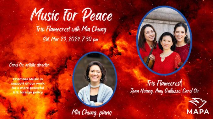 Music for Peace 2024-03 - Trio Flamecrest with Mia Chung - 2x