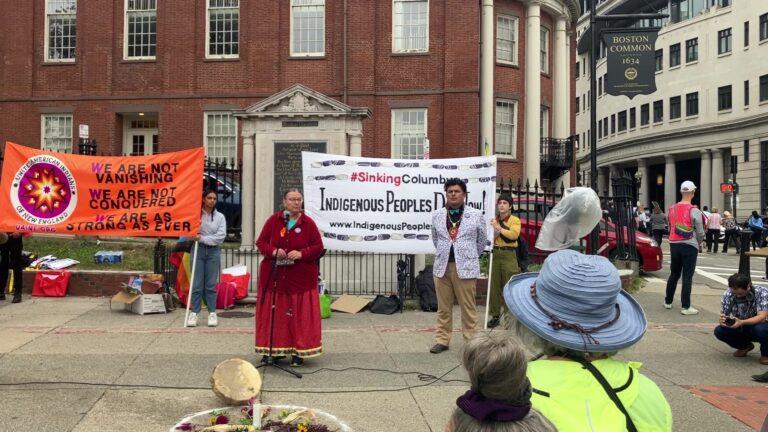 Indigenous People's Day rally at Park Street, Boston, October 7, 2023