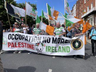 Protest, Dublin. MAPA photo/ Jeannie Connerney