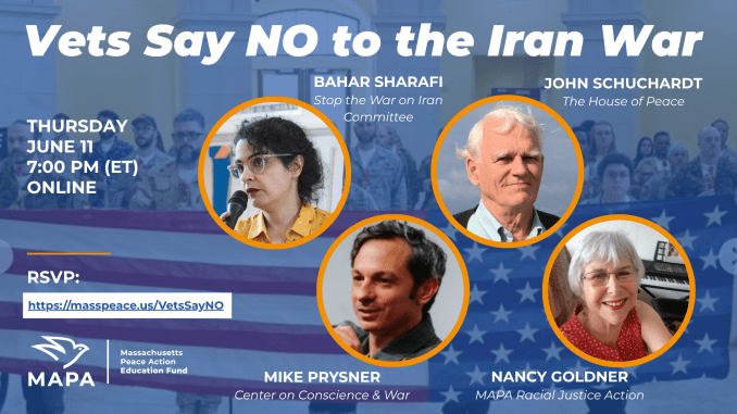 Vets Say NO to the Iran War
