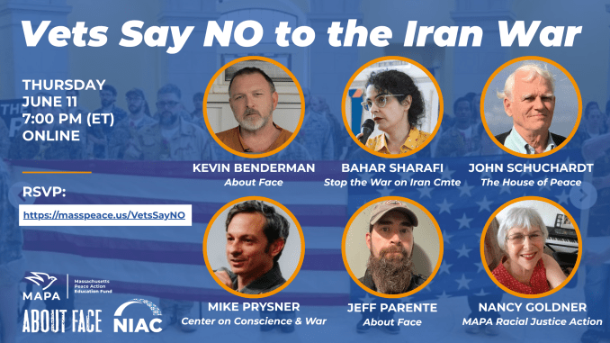 Vets Say NO to the Iran War