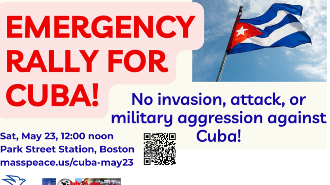 Emergency Rally for Cuba