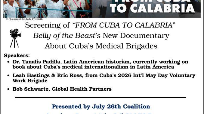 From U.S. Sanctions to Medical Solidarity: Standing with Cuba