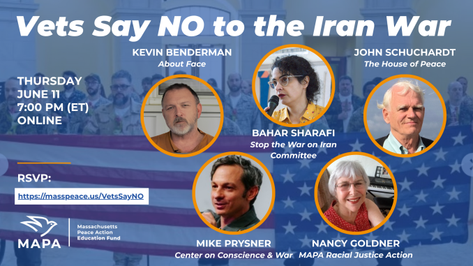 Vets Say NO to the Iran War