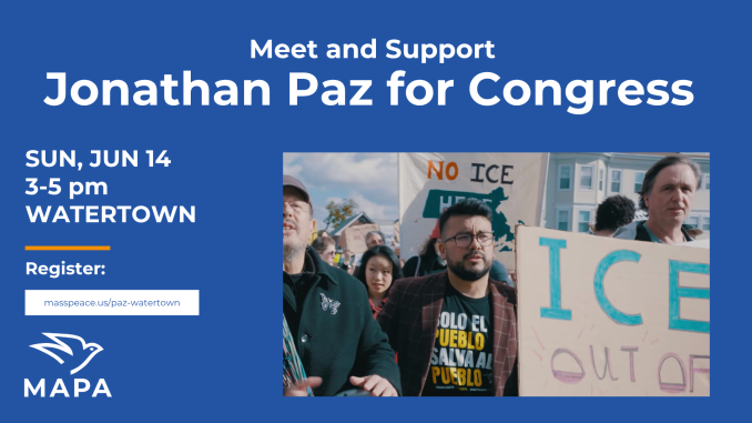 Meet and Support Jonathan Paz for Congress