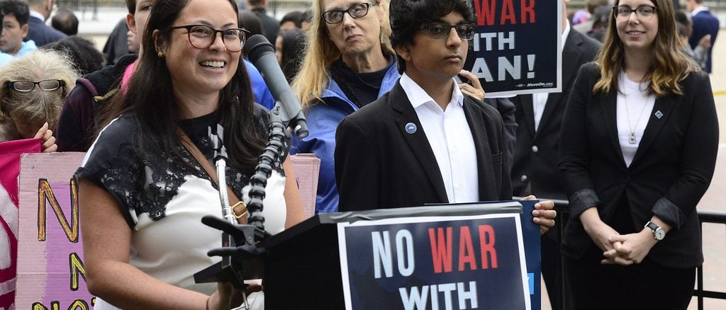 Rally against war with Iran, Washington DC. Photo: Stephen Melkisethian/ flickr