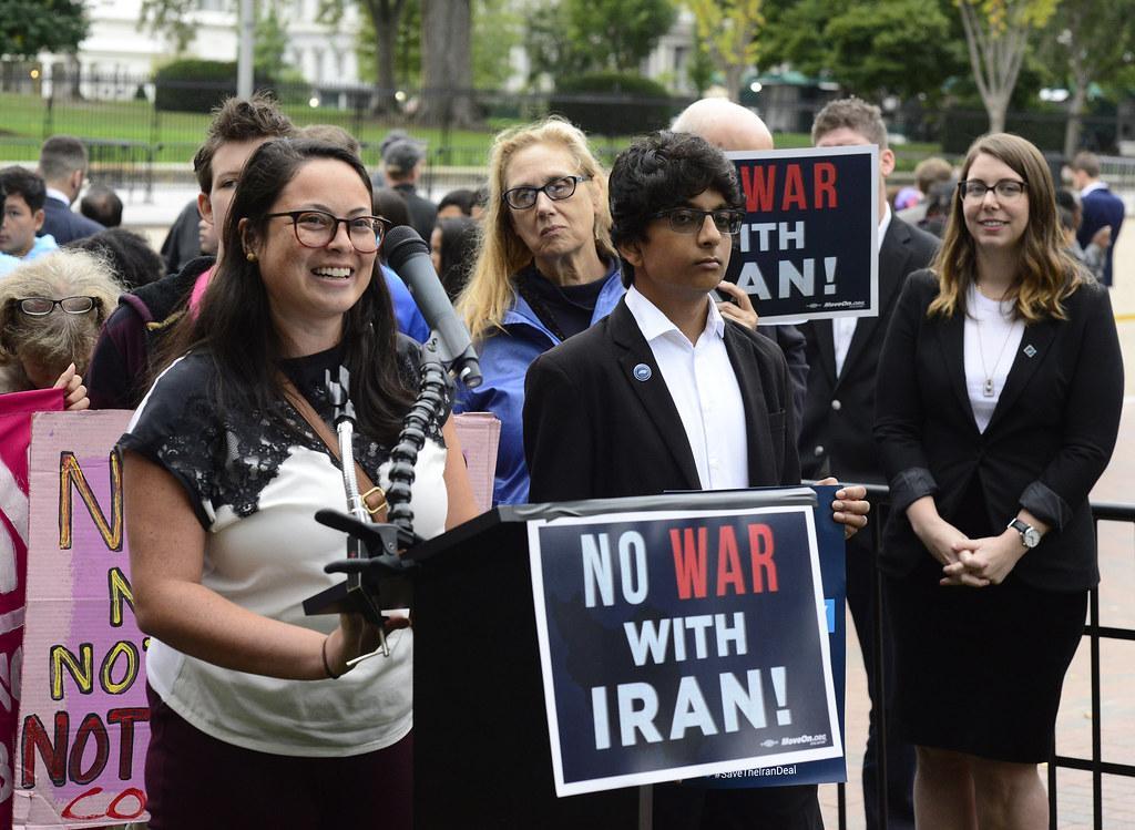 Rally against war with Iran, Washington DC. Photo: Stephen Melkisethian/ flickr