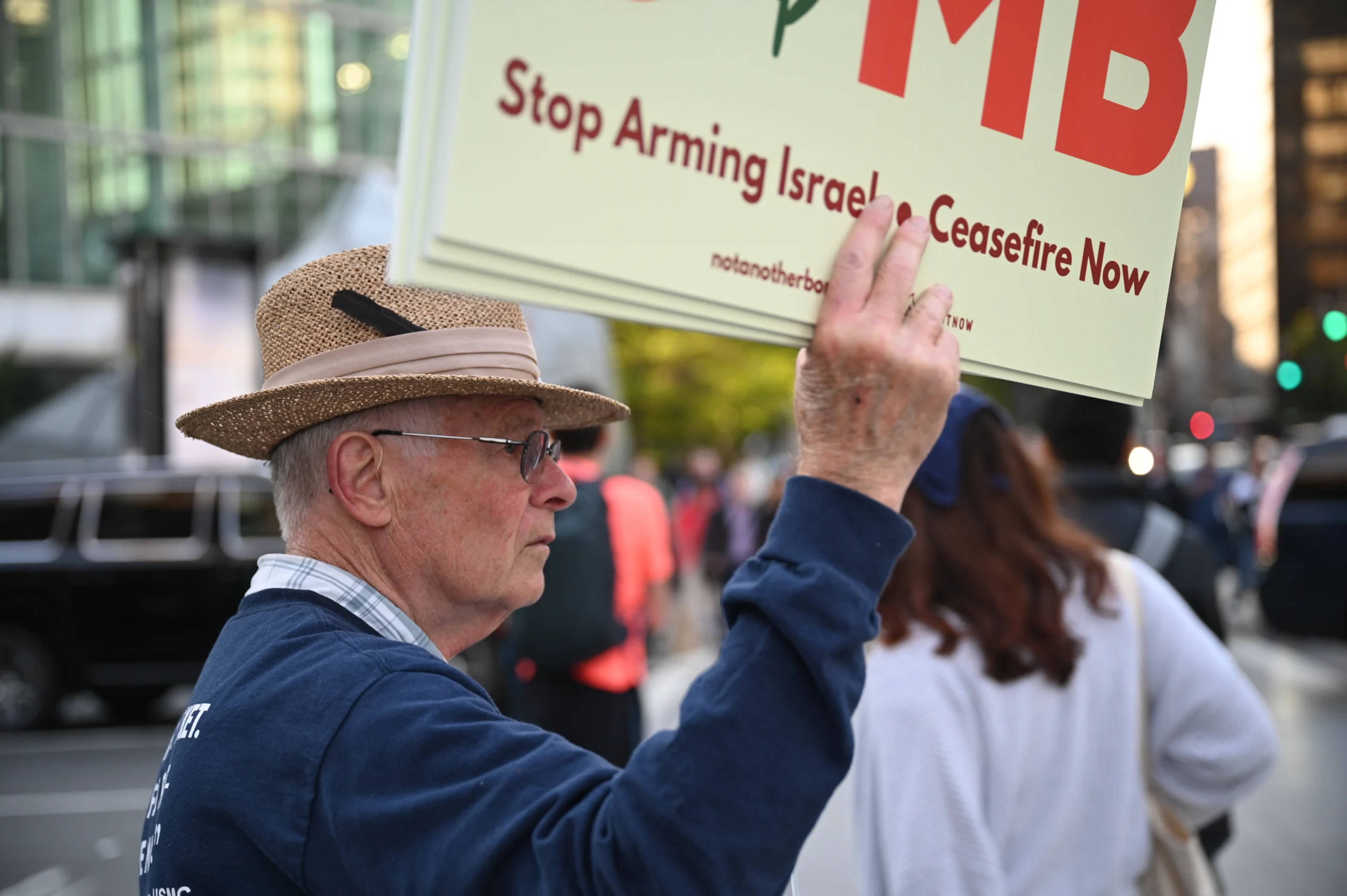MAPA volunteer at a public action