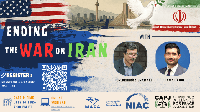 “Ending the War on Iran” with Behrooz Ghamari and Jamal Abdi