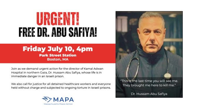 Standout: Free Dr. Hussam Abu Safiya