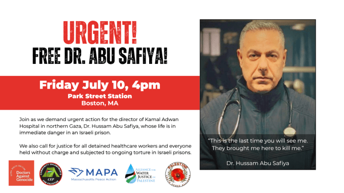 Standout: Free Dr. Hussam Abu Safiya