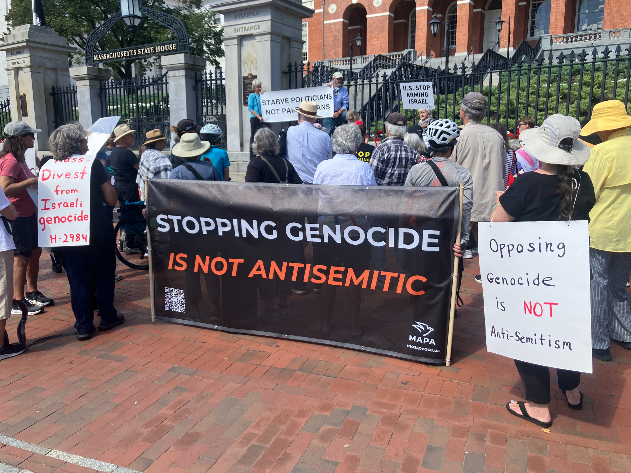 MAPA supporters taking public action at the Massachusetts State House